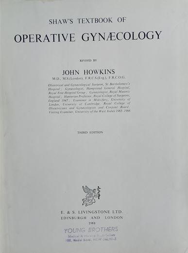 Shaw's Textbook of Operative Gyn Ecology