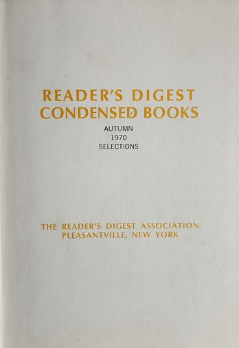 Reader's Digest Condensed Books Autumn