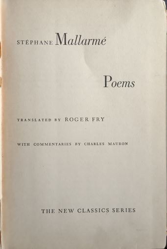 Stephane Mallarme: Poems