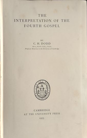 The Interpretation of the Fourth Gospel