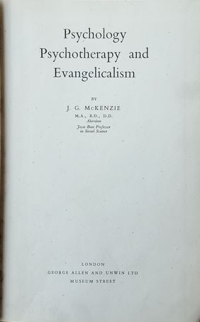 Psychology Psychotherapy and Evangelicalism