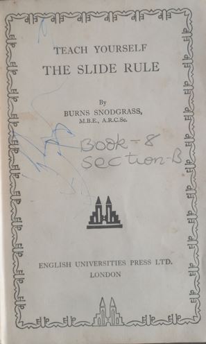Teach yourself The Slide Rule