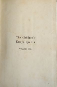The Children's Encyclopedia vol 1