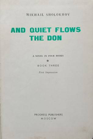 And Quiet Flows The Don