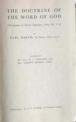 The Doctrine Of The Word of God