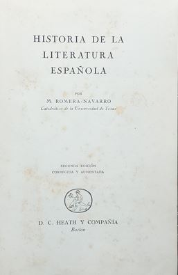 Historia De LA Literatura Espanola