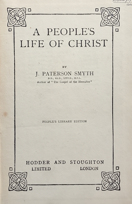 A People's Life Of Christ