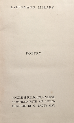 English Religious Verse