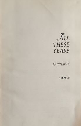 All These Years