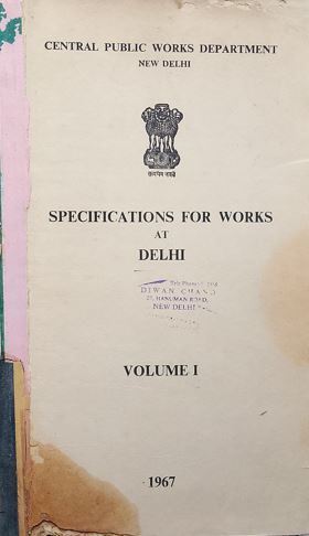 Specifications For Works AT Delhi