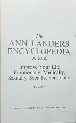 The Ann Landers Encyclopedia A to Z